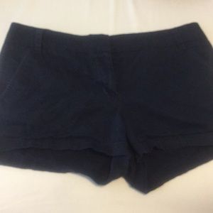 Navy blue J. Crew chino shorts